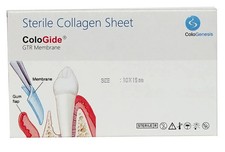 Pack of 10 New Colo Gide Sterile Collagen Sheet GTR Membrane 10 x 15mm Free Ship
