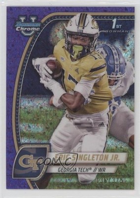 2024 Bowman U Chrome Purple Mini-Diamond Refractor 136/375 Eric Singleton Jr ms9