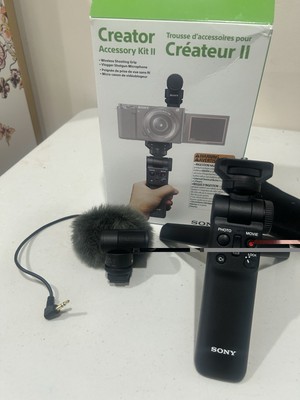 Sony Creator Accessory Kit II with Wireless Shooting Grip and Vlogger Microphone