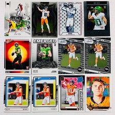 Bo Nix 2024 Donruss Select Phoenix Score Prestige SP RC - 12 Card!