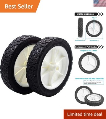 9611 Replaces Hand Trucks Wheel Lawnmower Grill Wheel 9611 Oregon 72-107 7-in...