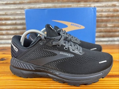 Brooks Adrenaline GTS 22 Triple Black Running Shoes Sneakers Men Size 8.5EE MINT