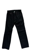 NSF Black Distressed Jeans Size 24 New 100% Cotton Made In USA