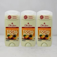 3 Pack - Old Spice Total Body Deodorant, Mandarin Sandalwood, 3oz