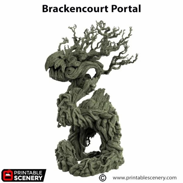 Brackencourt Portal - The Gloaming Swamps - Printable Scenery Terrain Wargaming 