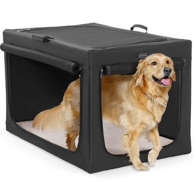 Faltbare Hundetransportbox für große Hunde, Hundekiste für Zuhause, Transportbox