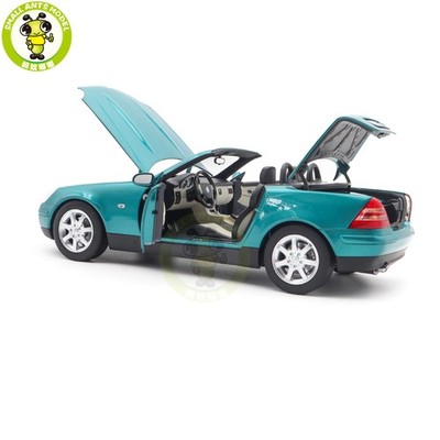 【希少】メルセデスベンツ SLK230 初代 ディーラー特注 イエロー ミニカー 1/18 Mercedes Benz SLK 1996 Norev 183021 Green Diecast Model Car