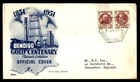 Mayfairstamps Australia FDC 1951 pair Bendigo gold centenary First Day Cover aax