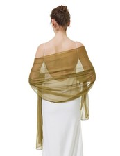 BEAUTELICATE Sheer Shawl for Evening Dresses Sparkling Shawls Bridal Shawl Li...