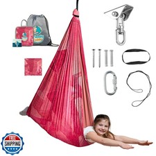 Indoor Sensory Swing for Kids or Outdoor   Holds 300lbs, Double-L