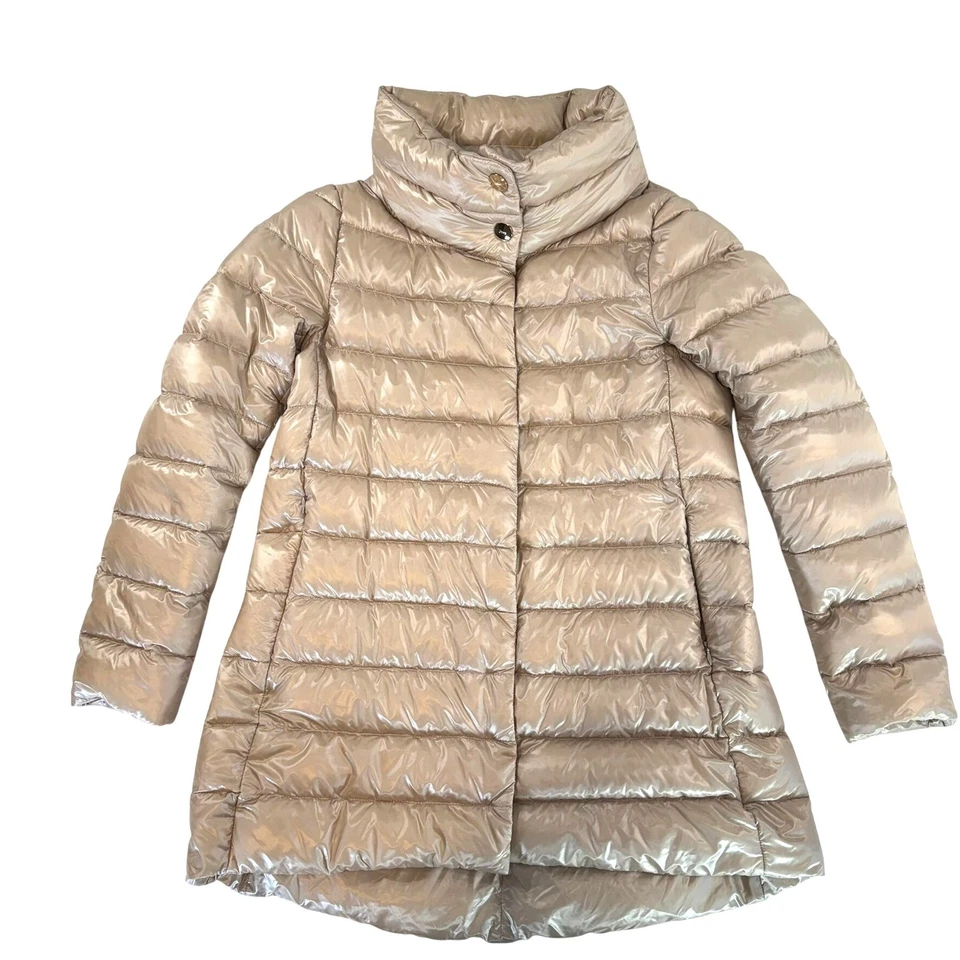 HERNO Iconico Amelia 羽绒服香槟金 42 意大利制造豪华外套 — 第 2/4 张图片