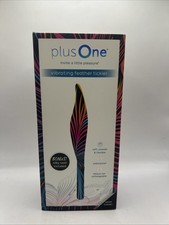 PlusOne Discreet Vibrating Feather Soft Touch Tickler, 5 Vibration Settings *NEW