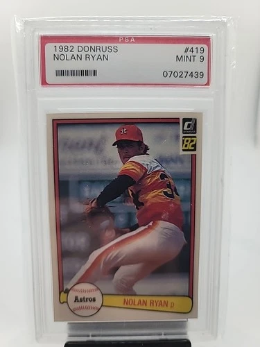 1982 Donruss Baseball Nolan Ryan #419 PSA 9