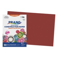 SunWorks  Construction Paper, 58 lbs., 12 x 18, Red, 50 Sheets/Pack