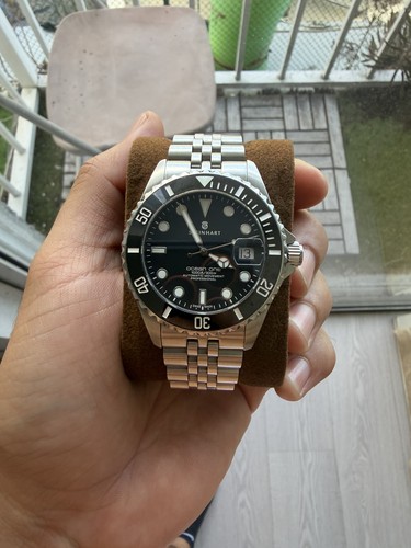 Steinhart Ocean 39 Black Ceramic Automatic Diver Men's Stainless Steel Watch