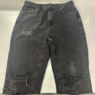 Garage Denim Coupe Droite Vintage Straight Jeans Black Women's Size 29. 09