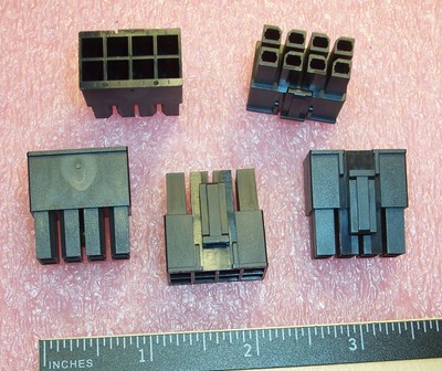 QTY (12) 171692-0108 MOLEX 8 POSITION CRIMP HOUSING RECEPTACLES MEGA-FIT 5.7mm