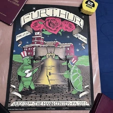 Furthur Phil Lesh Bob Weir Philadelphia  2011 Tour Poster Rare AP signed