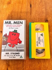 MR. MEN  Mr STRONG Arthur Lowe VHS VIDEO