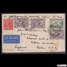 1931 First Experimental Airmail Australia - England Cover