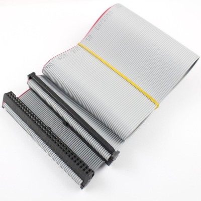 1Pcs 2.54mm Pitch 2x32 Pin 64 Pin 64 Wire IDC   Ribbon Cable Length 45CM *mn