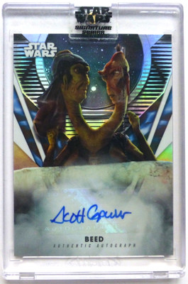 TCS 2688 Topps Star Wars Signature Series Scott Capurro Voice of Beed A-SC