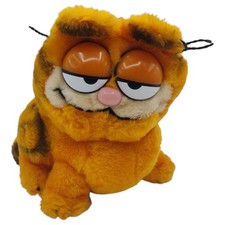 Dakin Garfield Plush 1981 Sitting Fat Cat Stuffed Animal Toy Orange Vintage