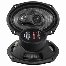 AMERICAN BASS SQ 6.9 6"x9” 80W RMS | 200W MAX 3-WAY COAXIAL CAR SPEAKERS 4-OHM