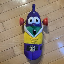 Veggie Tales Larry Boy Super Suction Pop Off Ears Talking Plush