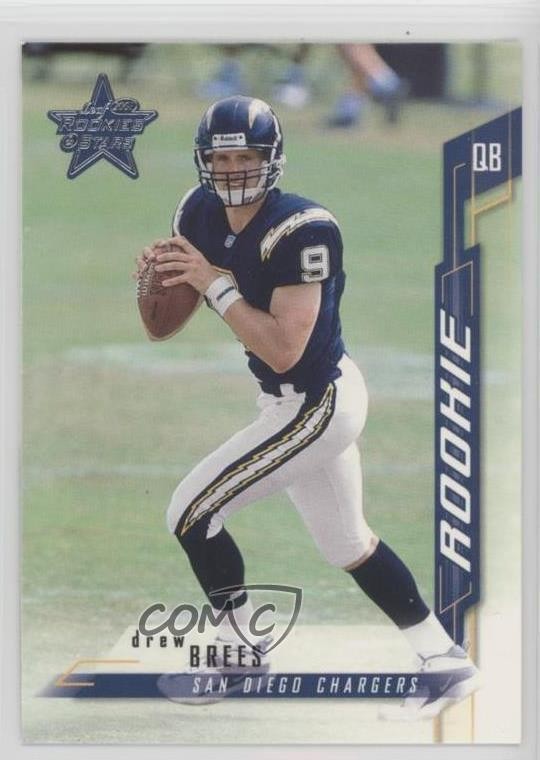 2001 Leaf Rookies & Stars Rookie Drew Brees #202 RC 7xr