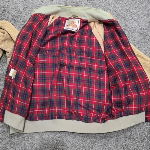 Vintage Baracuta G9 Van Heusen Harrington Corduroy Jacket 1970’s Plaid L 44 Rare image 9
