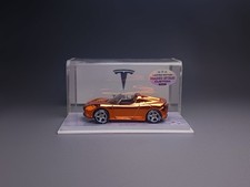 Tesla Roadster 2008 naranja cromado (Wangstar personalizado) Star Real Riders Hot Wheels