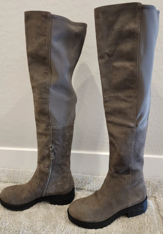 Eileen Fisher all Stretch Suede Boots in Gray Size 8 - Image 4 of 4