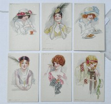 LIBERTY ART NOUVEAU-AUTORE MAUZAN-LOTTO 6 CARTOLINE-D20-193