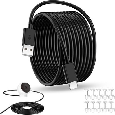5M Langes USB C Kabel für Xiaomi Smart Camera C300 C400 Schwarz |