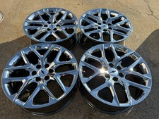 4 100 Genuine Gm Snowflake Wheels Chevy Tahoe Silverado 22 Chrome 22x9 5668 4 100 Genuine Gm Snowflake Wheels Chevy Tahoe Silverado 22 Chrome 22x9 5668