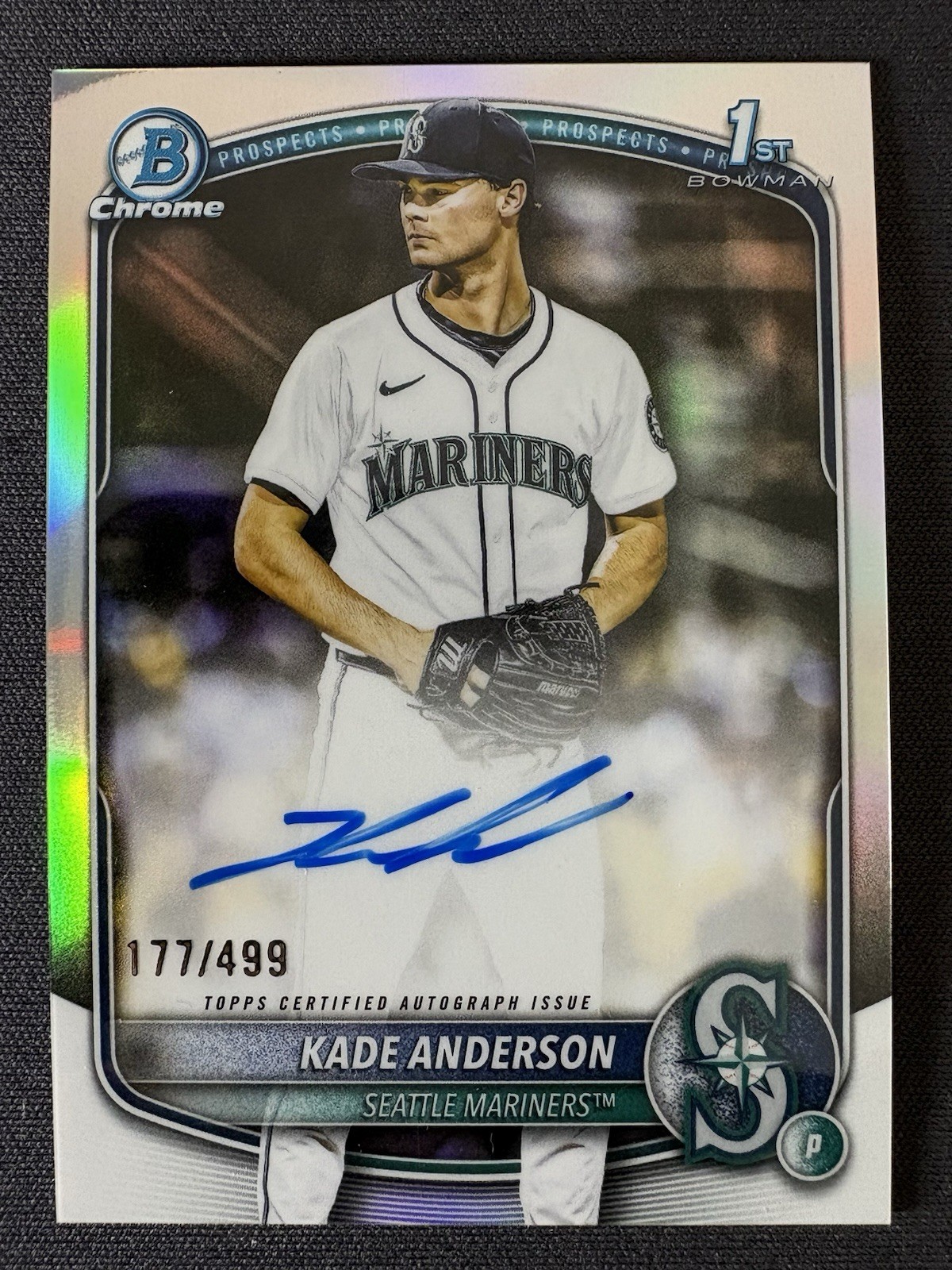 2025 Bowman Draft #CPA-KA Kade Anderson Chrome Prospect Auto Refractor /499