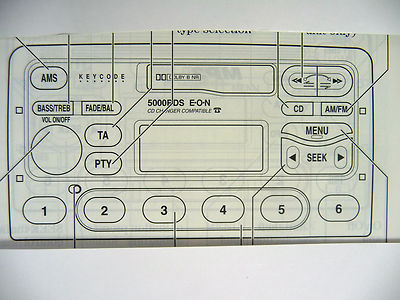 Genuine Ford  5000 RDS E-O-N  MK2  Radio Operating Manual Instruction Audio Book