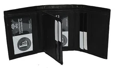 Leatherboss Genuine Leather Men's RFID Blocking Trifold Wallet