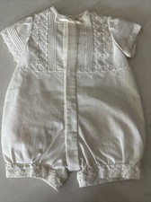 Vintage Handmade Baby Outfit With Lace