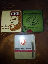 3 Leere Blechdosen TABACCO CHE SAUVAGES 20 Cigarillos Selten