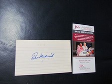 Joe Medwick Signed Index Card JSA Certified 