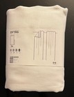 DYTÅG 2 Gardinenschals, weiß/mit Gardinenband, 145x300 cm 100% Leinen NEU