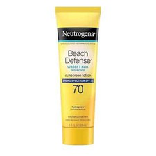 Neutrogena Beach Defense Sunscreen Lotion Broad Spectrum SPF 70, 1 Fl Oz
