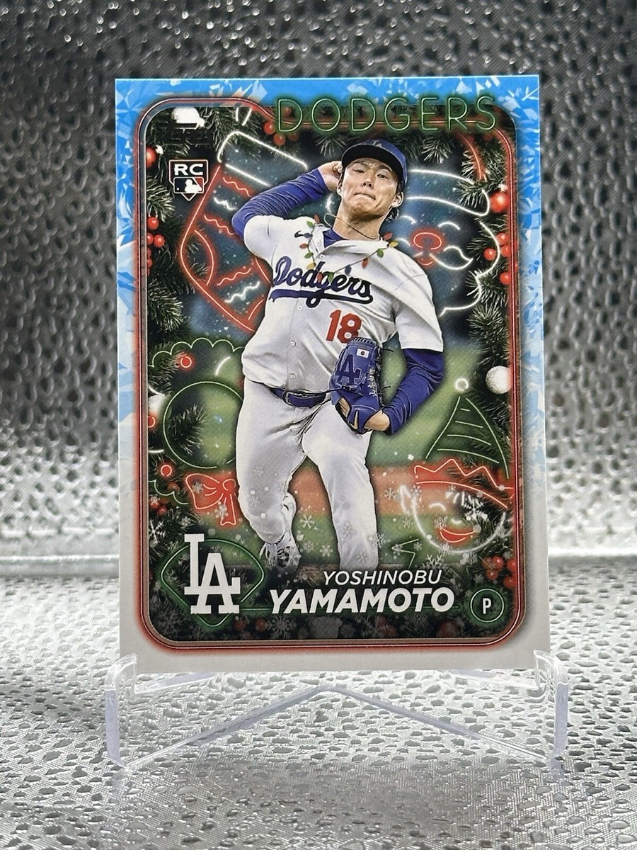 2024 Topps Holiday Yoshinobu Yamamoto RC Christmas Light