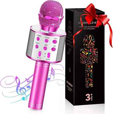 Drahtloses Bluetooth Karaoke Mikrofon Lautsprecher Handgerät KTV Player singendes Mikrofon UK