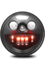 1X FARO LED 7" PER MOTO CAFÈ RACER SCRAMBLER DUCATI MONSTER HONDA SUZUKI H4