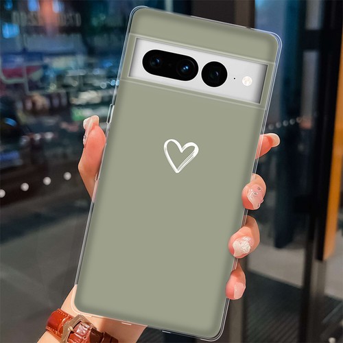 Fashion Heart Case For Google Pixel 9 8 7 Pro 6A 5 4A XL 8A Silicone Phone Cover - Picture 20 of 41