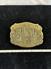 Vintage Houston Texas Belt Buckle