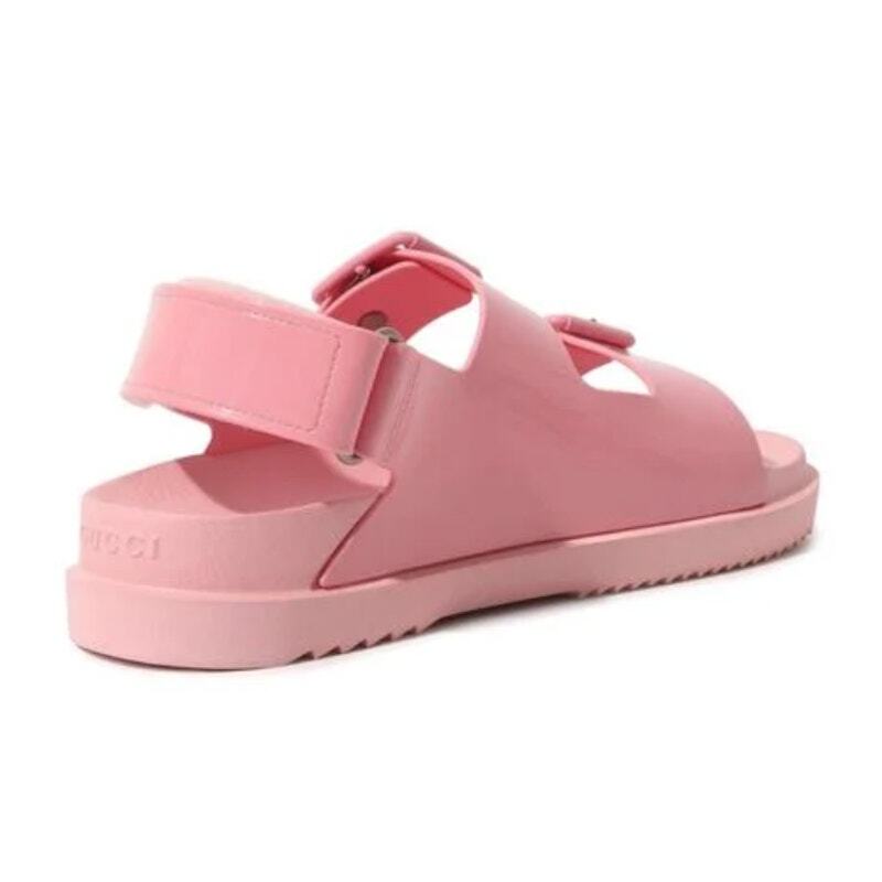 Gucci Isla Buckled GG Rubber Sandals in Pink, Size 36/5.5 | eBay
